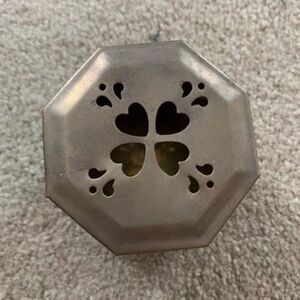 Brass 3” Octagon Trinket Box With Lid Made In India